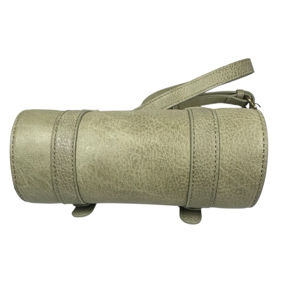 Anthropologie Aidy Crossbody Bag Small Buckle Flap Moss Green Gray Purse - Picture 8 of 12